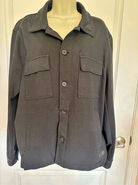 DKNY Men's Shirt Jacket Black XL Like New